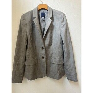 J CREW SOLID GRAY WOOL 2 BUTTON BLAZER SIZE 8T (L6)